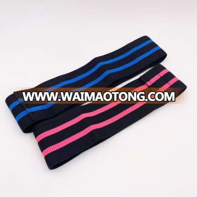 Custom logo elastic hip circle resistance band